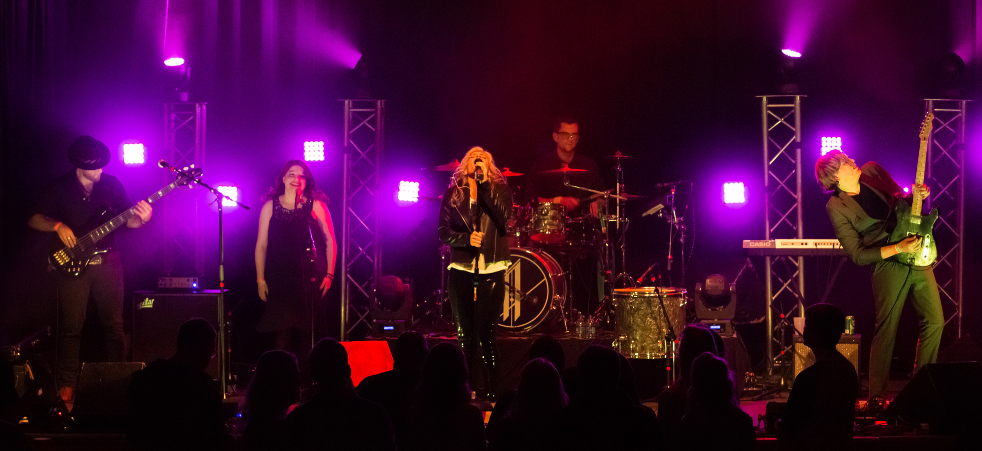 The band Adrienne O headlining the Gothic Theatre, 2015 (Adrienne started her music career at age 33)