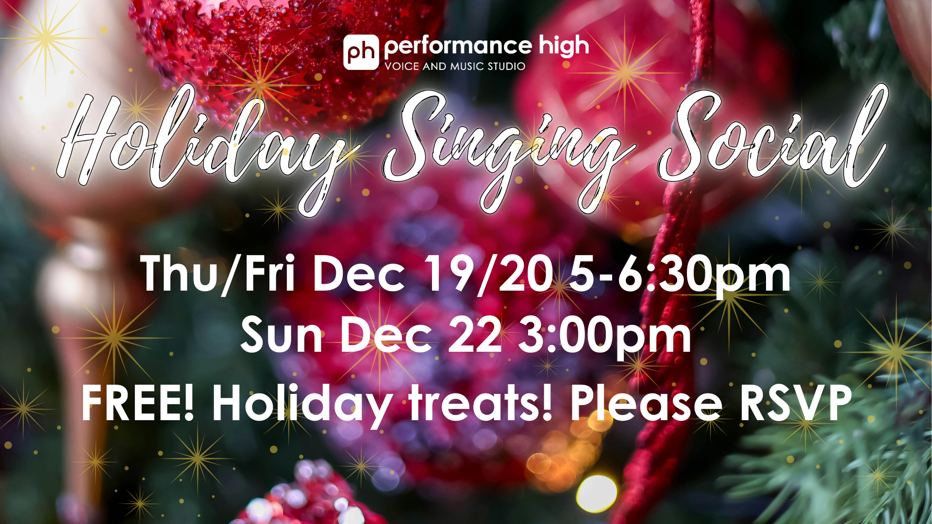 FREE Holiday Singing Social