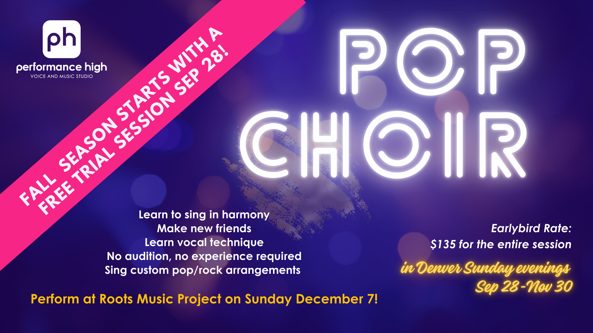 Fall Pop Choir