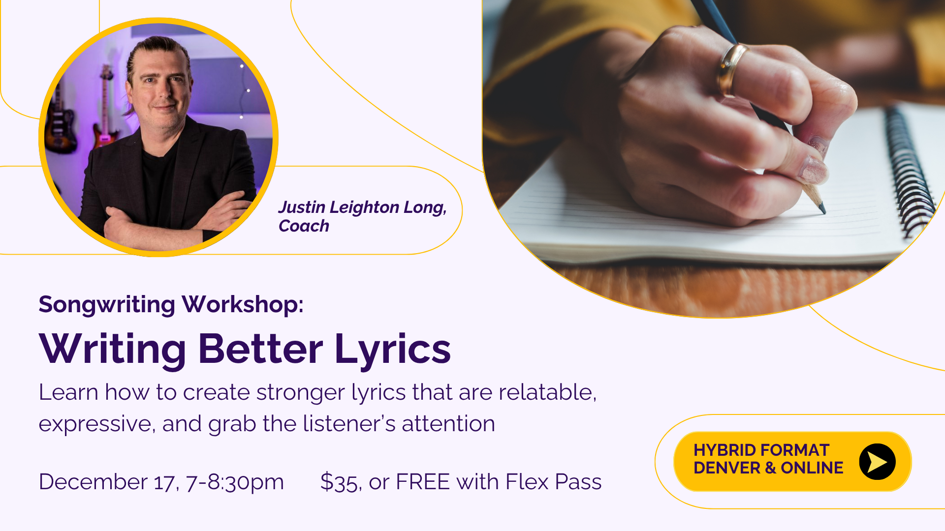 Writing Better Lyrics class